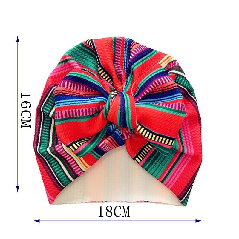 Chapeau Élégant en Fleurs pour Filles - Bonnet Turban pour Tout-Petits