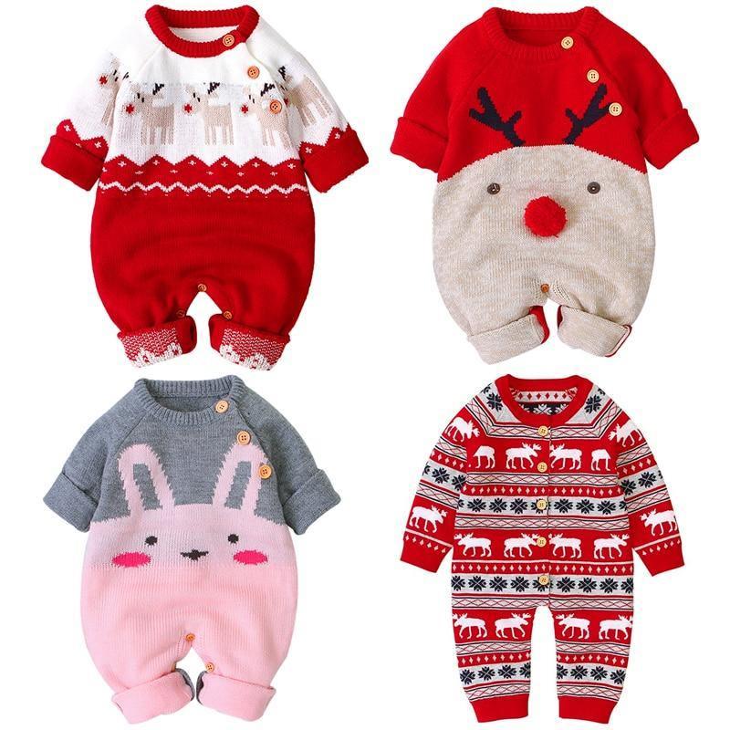 Adorable Baby Christmas Romper Jumpsuit