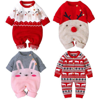 Adorable Baby Christmas Romper Jumpsuit