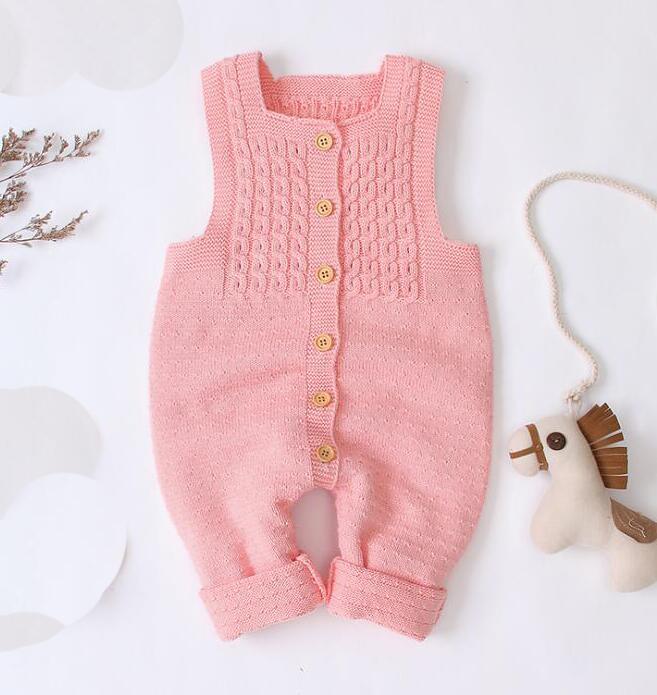 Monos de Bebé de Punto Hechos a Mano - Estilo Retro Moderno