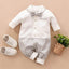 Luxury Modern Baby Boy Romper with Bow - Premium Infant Outfit
