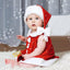 Ensemble Robe de Princesse de Noël et Chapeau Nœud pour Nouveau-nés