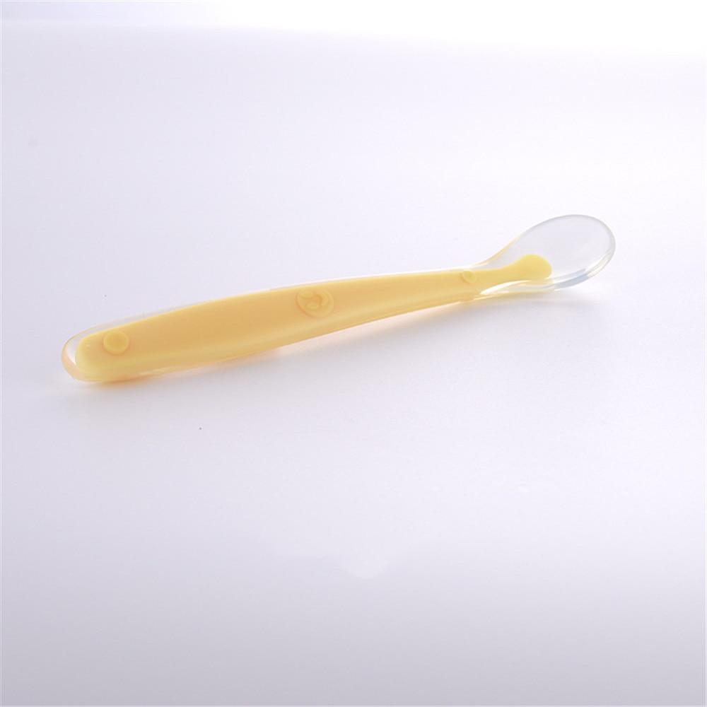 Premium Soft Silicone Baby Feeding Spoons - Candy Color Set