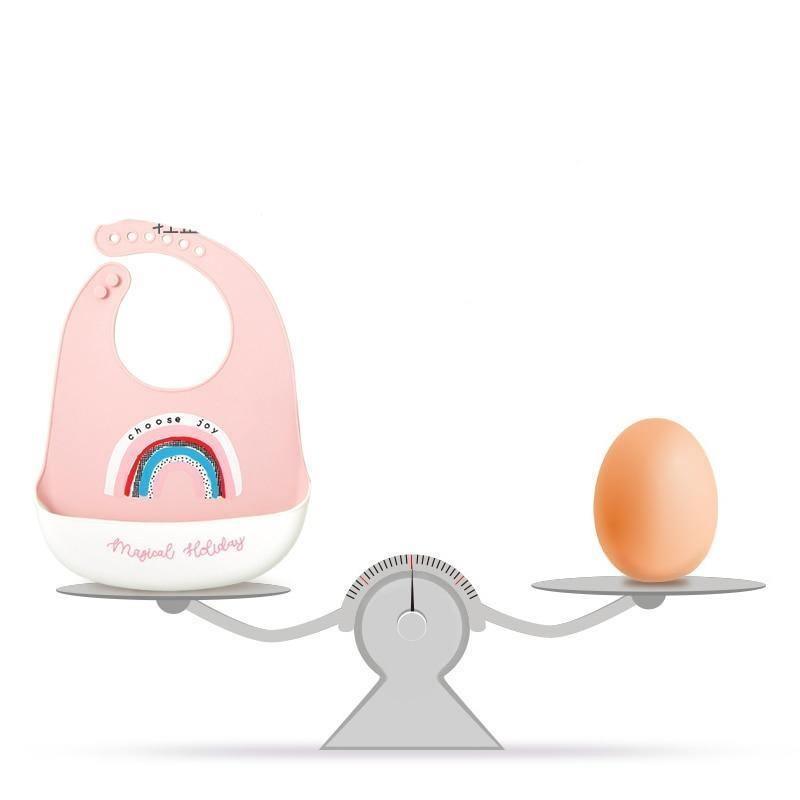 Bibs de bebé de silicona impermeables premium - Ajustables y coloridos