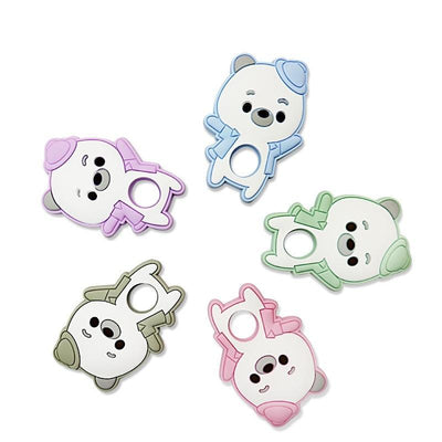 Silicone Bear Teether for Infants - Safe and Fun