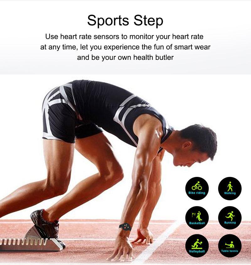 Montre de sport intelligente premium pour iOS/Android - Étanche et élégante