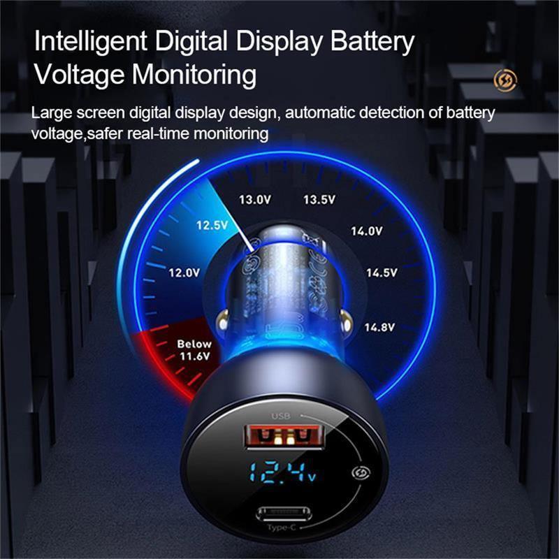 65W USB Car Charger with Quick Charge QC4.0 & PD Fast Charging