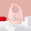 Bibs de bebé de silicona impermeables premium - Ajustables y coloridos