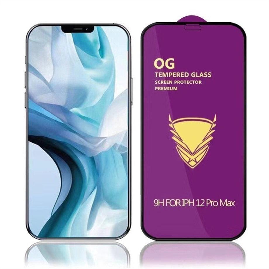 Protector de Pantalla de Vidrio Templado de 3 Piezas para Modelos de iPhone