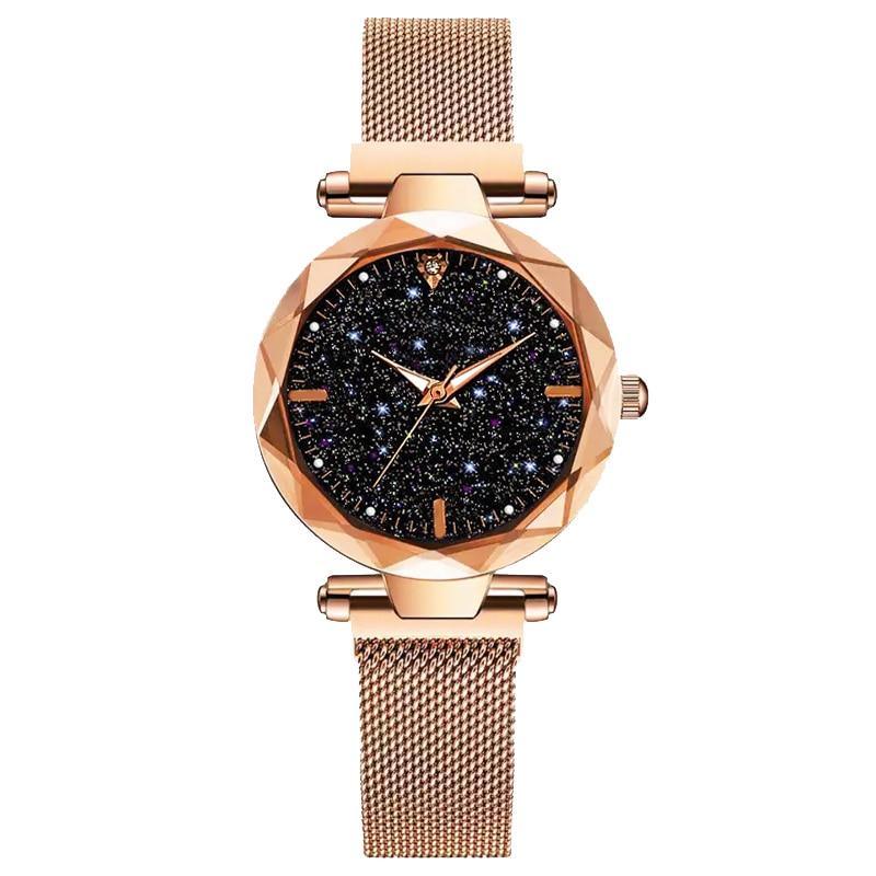 Montre de Femme Luxe Ciel Étoilé - Design Magnétique Étanche