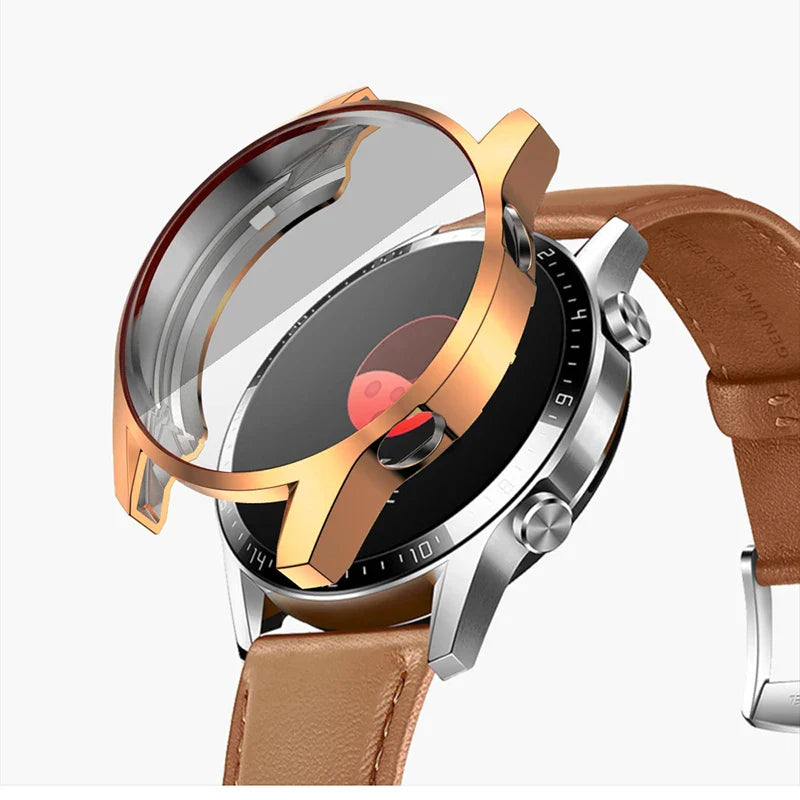 TPU Case for Huawei watch GT 2 46mm strap band Watch GT / GT2 46 mm soft Plated All-Around Screen Protector cover bumper Cases - Korvel