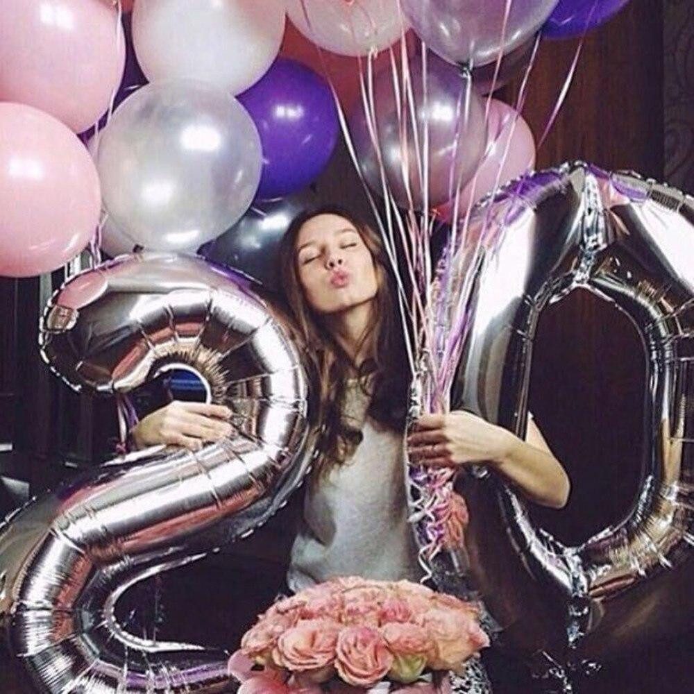 32-Inch Luxury Helium Foil Number Balloons for Celebrations - Korvel