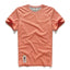 Camiseta Clásica de Algodón para Hombre con Cuello Redondo Sólido