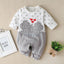 Long Sleeve Cartoon Star Print Romper for Infants