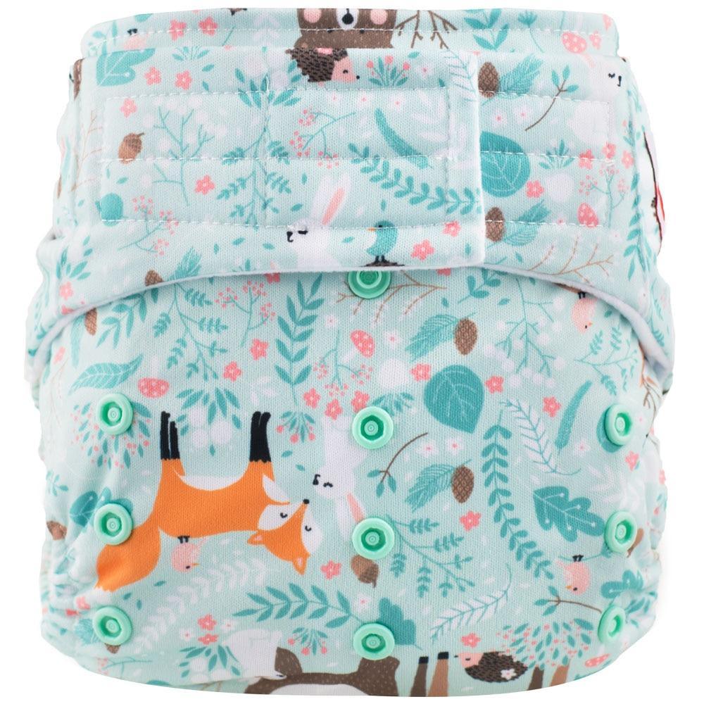 Pañal de bolsillo con ganchos y lazos - Pañal de tela lavable e impermeable