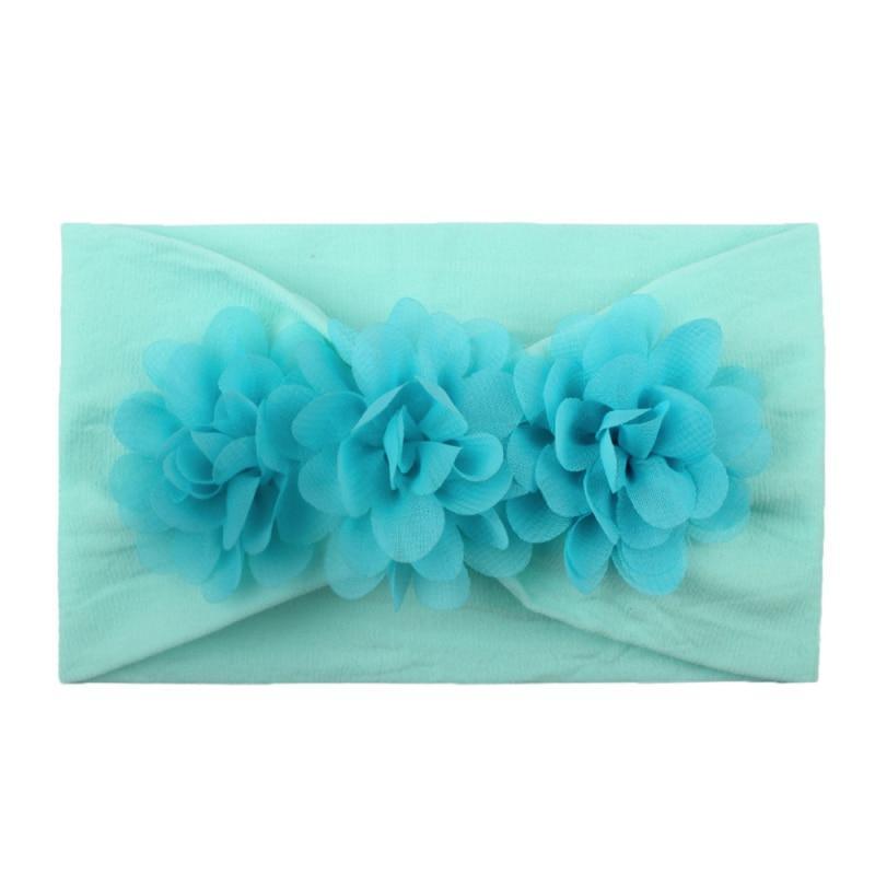 Diademas de Flores de Encaje para Bebés - Accesorios de Cabello de Elastano Suave