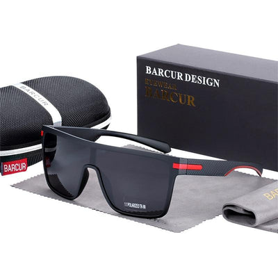 Lunettes de soleil polarisées surdimensionnées élégantes pour hommes et femmes