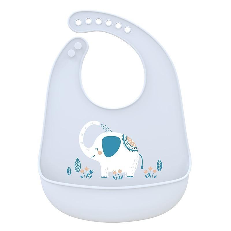 Bavoirs en silicone ajustables avec des designs de dessins animés amusants