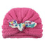 Charming Handmade Cotton Baby Turban Hat with Colorful Bow for Boys and Girls - Perfect for Autumn and Winter - Korvel
