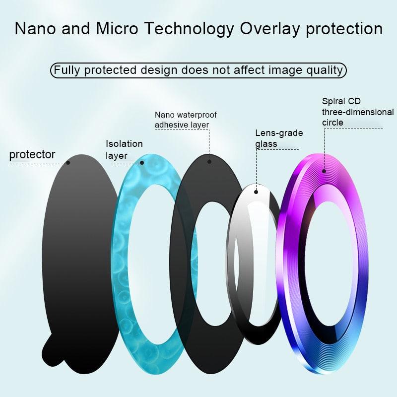 Premium Tempered Glass Camera Lens Protector for iPhone 12 Pro Max & More - Korvel