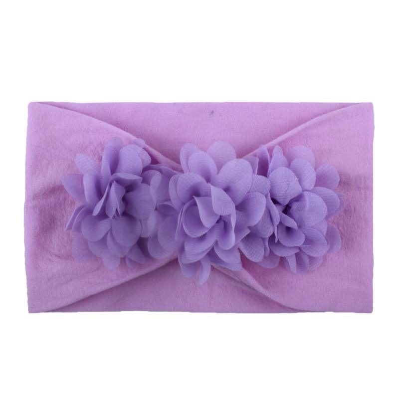 Diademas de Flores de Encaje para Bebés - Accesorios de Cabello de Elastano Suave