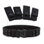 4Pcs/Set Tactical Belt Buckle Police Military Accessory Double Snaps Nylon Tactical Belt Loop Holder Keeper - Korvel