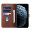 Luxury Red Leather Magnetic Flip Case for iPhone