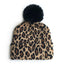 Elegant Leopard Design Winter Hats for Mothers and Children