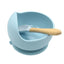Baby Silicone Tableware Strong Sucker Water Bowl Spoon Set Children Suction Bowl Baby Food Bowl Baby Feeding Tableware - Korvel