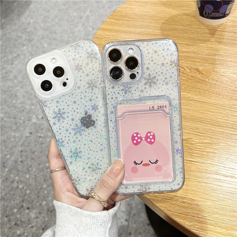 Funda de Cartera para iPhone Gradient Women Love