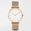 Montre en acier inoxydable ultra fine unisexe