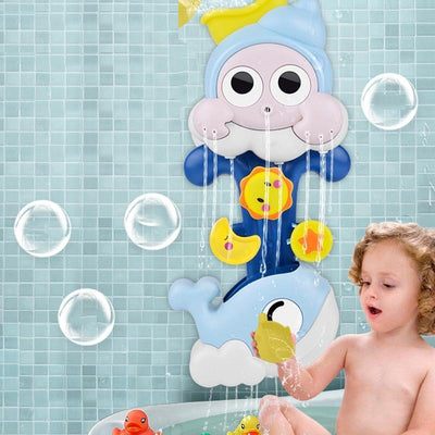 Interactive Water Spray Snail & Whale Bath Toy for Toddlers