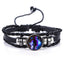Elegant Zodiac Constellation Leather Bracelet for All