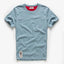 Camiseta Clásica de Algodón para Hombre con Cuello Redondo Sólido