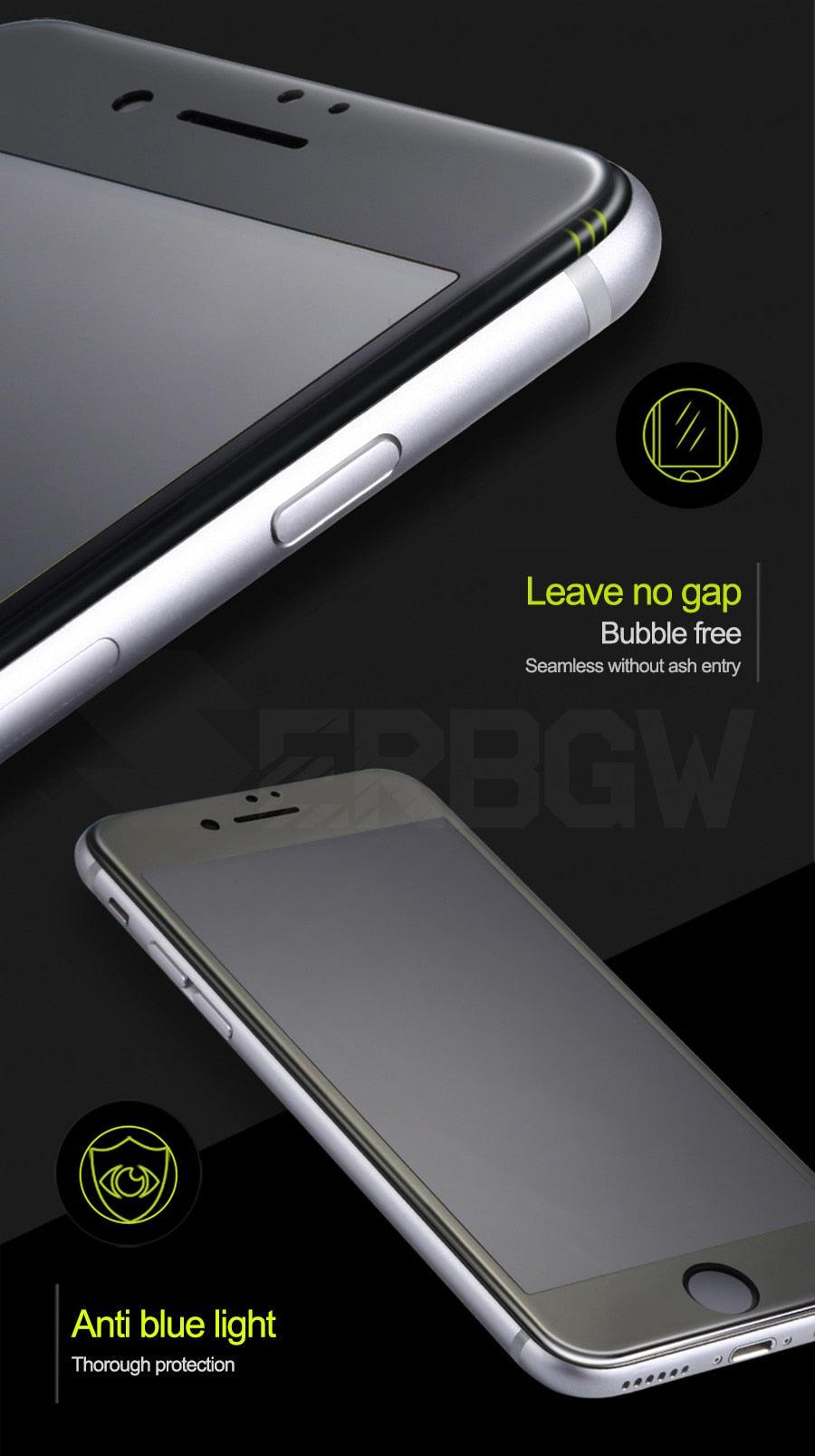 Verre trempé incurvé 9D pour iPhone 7/8 Plus