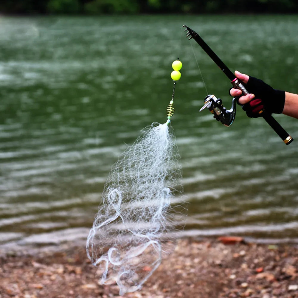 1PC New Fishing Net Fishing Cage fishnet Design Copper Spring Shoal Net Netting Fishing Tackle Fishing Supplies - Korvel