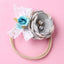 Elegant Floral Headband for Newborns - Soft & Adjustable
