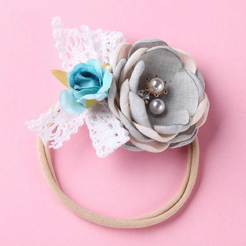 Elegant Floral Headband for Newborns - Soft & Adjustable