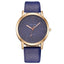 Montre à quartz de luxe pour femmes avec bracelet en cuir