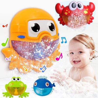 Interactive Baby Bath Toy - Bubble Machine Crab with Music
