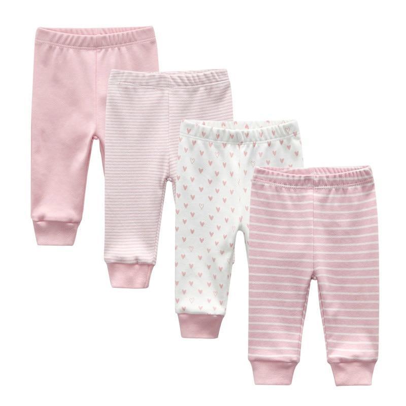 Ensemble de Pantalons pour Bébé 3/4PCS Premium - Leggings en Coton Doux