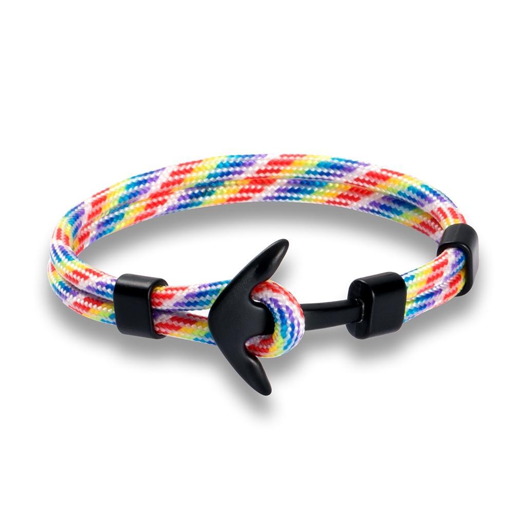 Bracelet Ancre en Acier Inoxydable de Luxe pour Hommes