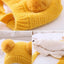 Handmade Modern Trend Winter Knitted Baby Hat with Double Pompoms