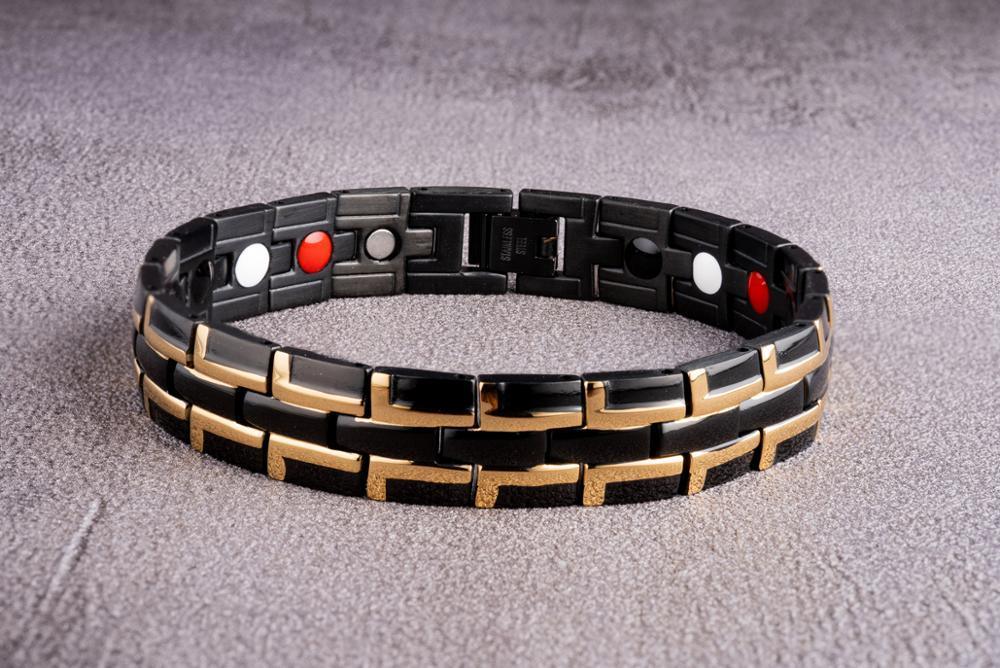 Trendy Men's Stainless Steel Magnetic Bracelet