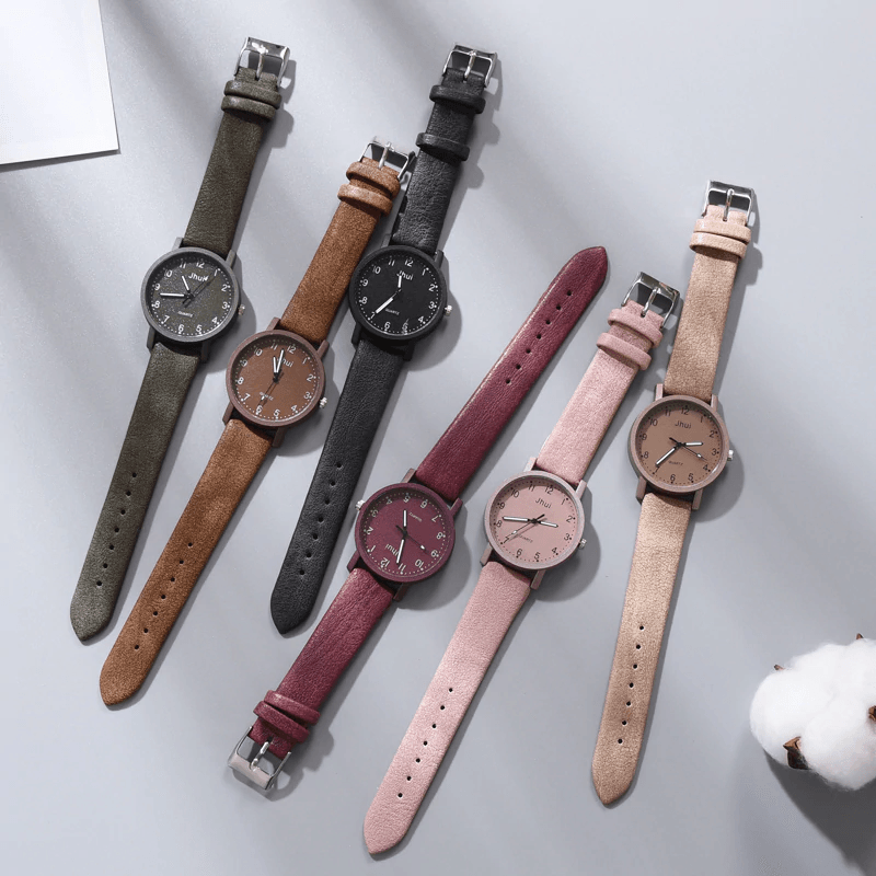 Montre en cuir élégante pour femmes