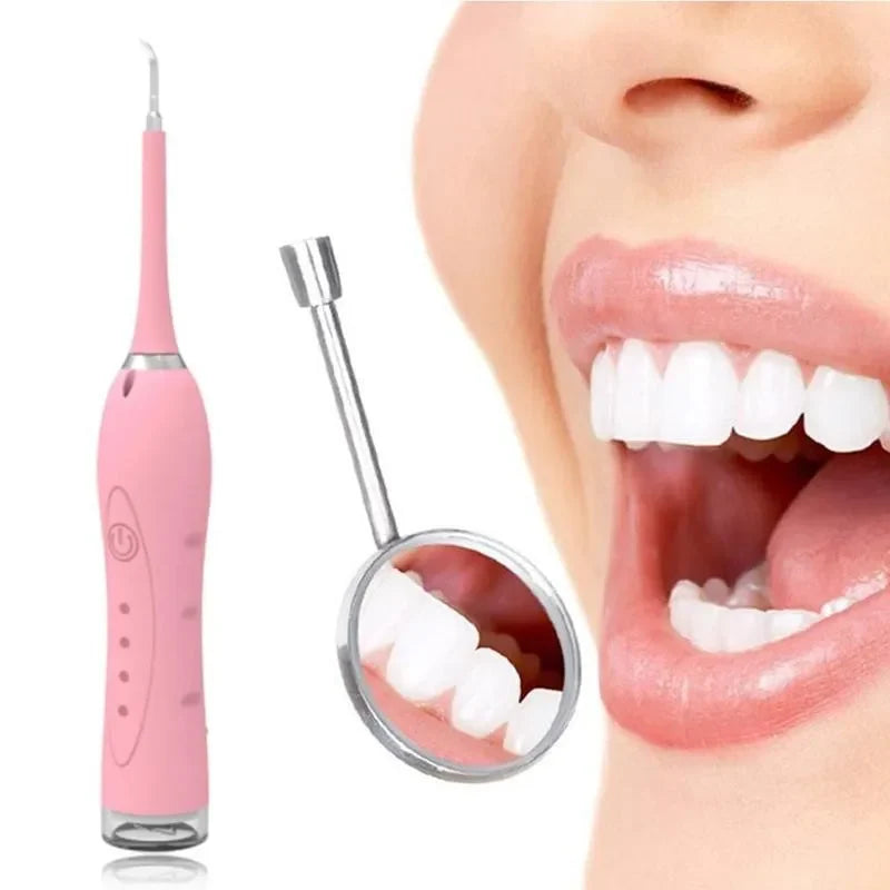 Electric Tartar Remover Tartar Ultrasonic Whitening USB Rechargeable Tooth Cleaner Portable Household Dental Calculus Remover - Korvel