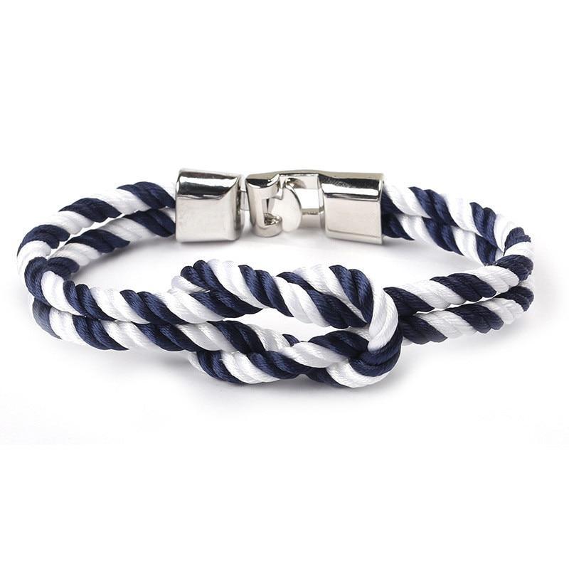 Bracelet en Nylon Tressé Multicouche Moderne et Élégant