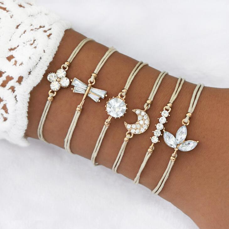 Elegant Elephant Tree of Life Tassel Bracelet Set - Luxury Jewelry for Women - Korvel