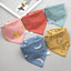 5Pcs/Set Baby Bibs Triangle Double Cotton Bandana Bibs Baby Boys Girls Babador Feeding Smock Infant Burp Cloth Baby Saliva Towel - Korvel