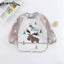 Adorable Waterproof Long Sleeve Baby Feeding Smock with Cartoon Design - Korvel